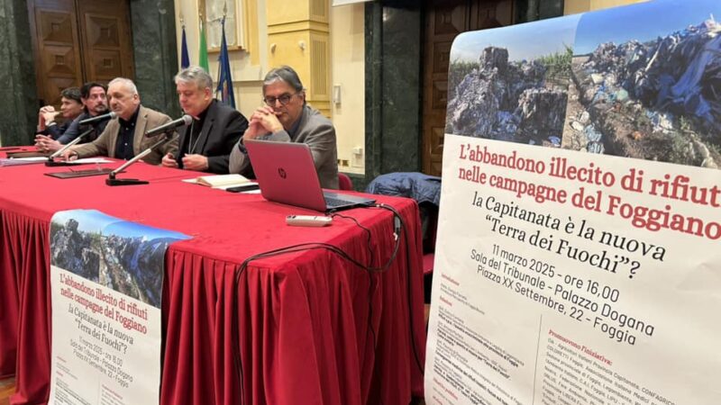 Una montagna di rifiuti mossi e sversati illegalmente dalle ecomafie in Capitanata : pubblica denuncia della Legambiente